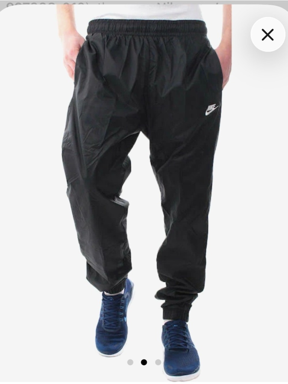 Nike Black Men's woven Jogger Pants with Elastic Waist